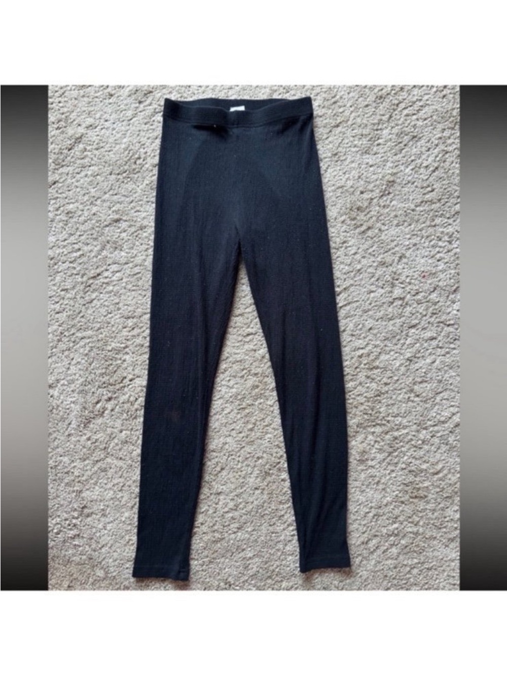 SHEIN Black Ribbed Leggings
